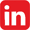 Red linkedin 6 icon - Free red social icons